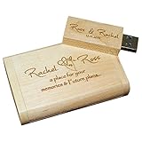 Personalisierter 8GB Samsung Flashitall Eco Holz USB-Stick USB 2.0 Memory Stick. Das perfekte Geschenk für Hochzeitsfotografien, Schüler, Lehrer, Jahrestage, Valentinstage, Geburtstagsgeschenke. Brown 2.5Inch/0.5inch 6cm/2cm - 