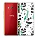 Produktbild Hülle HTC U11 Eyes , LJSM Cartoon Muster Transparent Silikon Schale Schutzhülle Case Handytasche Crystal Clear Durchsichtige TPU Bumper Backcover Handyhülle Tasche für HTC U11 Eyes (6,0 Zoll) (W114)