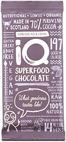 (6 PACK) - iQ Choc - Org Espresso Kick Choc | 35g | 6 PACK BUNDLE