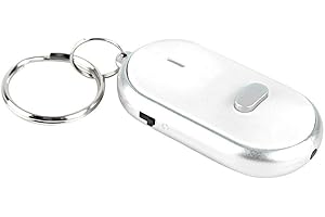 EOSNOW KOOL Keychain Locator, Easy To Use Anti-lost Device Whistle Key Finder Key Finder ABS Voice Control High Hardness for Child Bag, Suitcase for Wallet Car, Pet