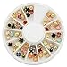 LHWY Wholesale 3D Acrylic Nail Art Tips Stud DIY Decoration Glitter Rhinestones Wheels