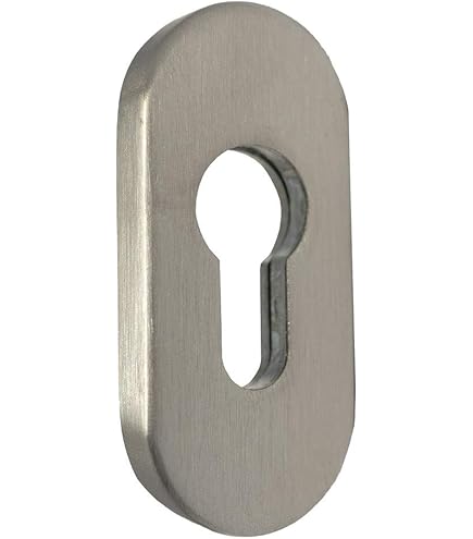 UHRIG Set Of 2 Oval Wrought Iron Rosette For PZ Lock, Keyhole Cover - View #7