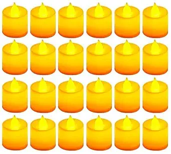 XODI LED Tealight Candle (White, Pack of 24) Make in India