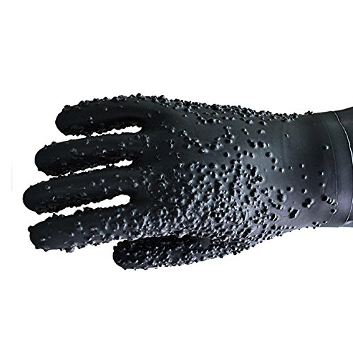Sandstrahlkabine Gummihandschuhe 68cm längere Arbeitsarbeitsschutzausrüstung gegen wärmedämmHilfsRutsch - 3