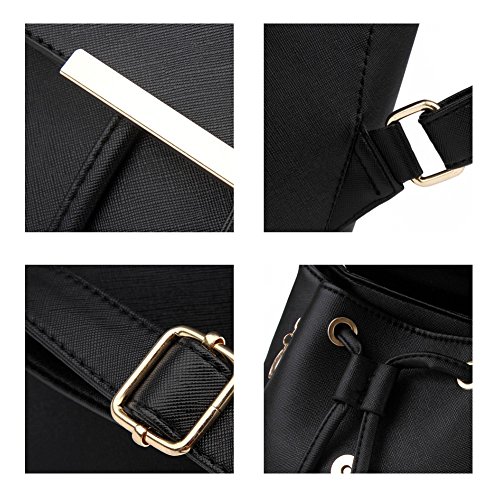 Rucksackhandtaschen SEARCHALL student pu - leder schoolbag mini - frauen reisen rucksack umh  ngetasche rucksack  schwarz 