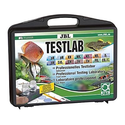 JBL Testlab pH/NO₂/NO₃/NH₄/GH/KH/CO₂/PO₄/Fe d'eau pour Aquariophilie