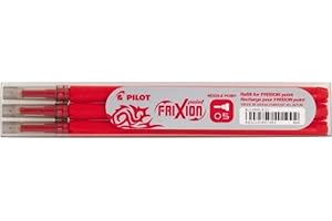 Pilot - FriXion Point - Set de 3 recharges - Rouge - Pointe Fine