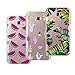 Produktbild VemMore [3 Packs] Samsung Galaxy A7 2017 Hülle Handyhülle Schutzhülle Transparent Ultra Slim Dünn, Soft Flexibel Silikon TPU Durchsichtig Case mit Muster Motiv, Bumper Protection Kratzfest Stoßfest Case Cover - Grüne Blätter, Wassermelone und Kaktus