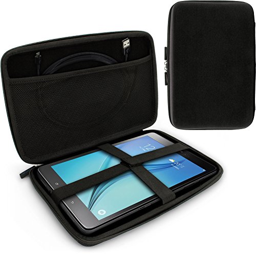 igadgitz Schwarz Hart Tasche Schutzhülle für Samsung Galaxy Tab A 9.7" SM-T550 mit S Pen Case Cover