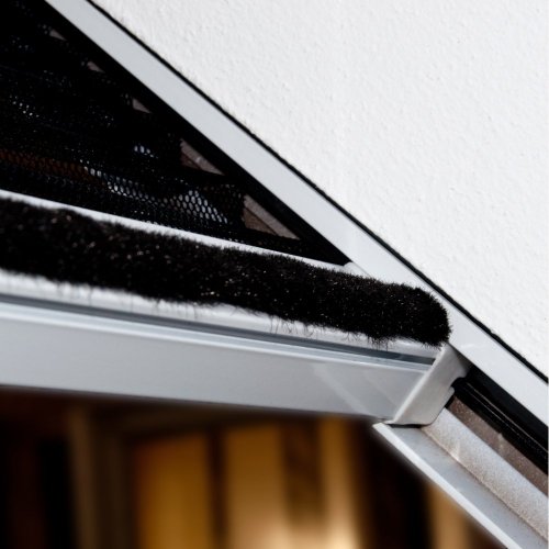 Fliegengitter Plissee für Dachfenster – Insektenschutz – Dachfensterplissee – 110 x 160 cm weiß - 3