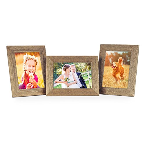 3er Bilderrahmen-Set 13×18 cm Strandhaus Rustikal Eiche-Optik Natur - 8