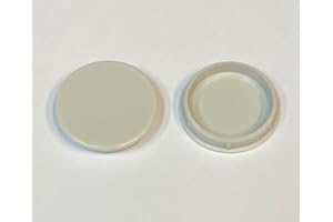 ABRAFIX 35mm Hinge Hole Cover Caps 10 Pces Light Grey Colour for Kitchen Cabinets