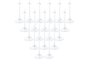 HMIEPRS Doll Display Stand Display Holders, Adjustable Transparent Model Display Stand Support Dolls Accessories Frame for 11-13 In / 28-33 cm Barbie Dolls (20 Pcs)