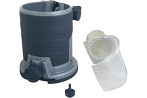 KATSU TOOLS KATSU Trimmer Router Offset Base con Escape de Polvo, Ajustable Recortadora Base Inclinable para Katsu Makita RT0700C Enrutadores Manuales de Madera Eléctricos Inalámbricos