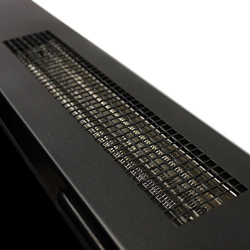 Moderner LED Wandkamin Elektrokamin / LED Feuereffekt – dimmbar / Heizleistung 2-Stufig einstellbar – max 2000W / Fernbedienung / Schwarze Glasfront mit ca. 105,5cm Diagonale / Kaminofen Heizofen Radiator Heizlüfter - 4