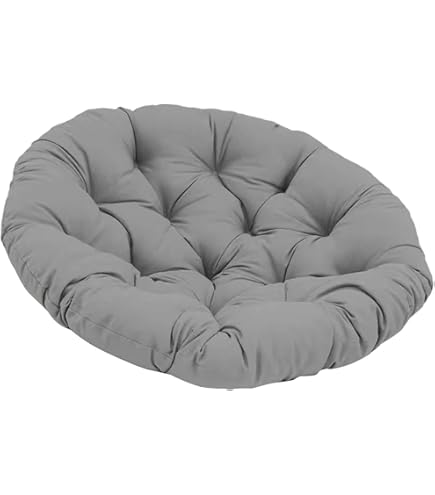 Cuscino Rotondo Per Poltrona Sospesa Treer - 50x50cm, Lavabile, Per Giardino E Interni (Curry Scuro) - Foto 8