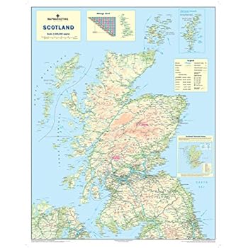 Schottlandkarte, A0, 84,1 x 118,9 cm: Amazon.de: Bürobedarf & Schreibwaren