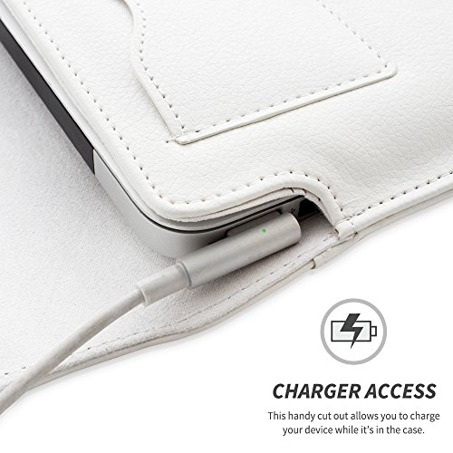 TheSnugg B00FJUQLRC 13Zoll Ärmelhülle Weiß Notebooktasche – Notebooktaschen (33 cm (13 Zoll), Ärmelhülle, Weiß, Baumwolle, Polyurethan, Einfarbig, Nubuck fibre) - 3