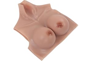 AEUN Faux Seins pour Femmes, Faux Seins Souples et Respirants en Silicone pour Transgenres pour Séance Photo (Bonnet C)