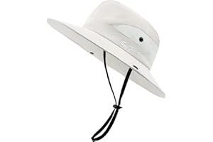 SEYUFN Damen Sonnenhut Outdoor Sommer Wanderhut Damen UV-Schutz Bucket Cap Faltbar Mesh Pferdeschwanz Breite Krempe Zum Safari Angeln