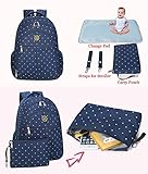 YuHan Baby Wickeltasche Reisen Rucksack Handtasche, großes Fassungsvermögen, Isolierung, Passform für Kinderwagen, Windel Rucksack Tragetasche - 5