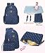 YuHan Baby Diaper Bag Travel Backpack Handbag Large Capacity Insulation Bag Fit Stroller Nappy Backpack Carry Pouch Blue Flower