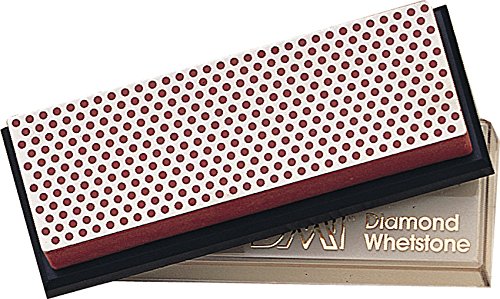 DMT Diamond Whetstone Wetzstein – fein mit Plastikbox, 15,2 cm / 6 Zoll, 1 Stück, W6FP