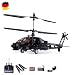 Produktbild 4 Kanal 2.4GHz RC ferngesteuerter Apache AH-64 Militär Modell-Hubschrauber,Komplett-Set RTF