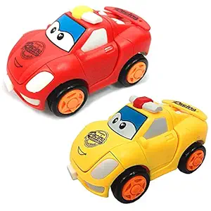 Fortune Pearl Mini Friction Transforming Robot Car Revolving 360 Degrees Racing Cars for Kids