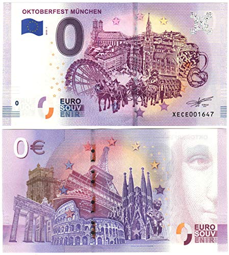 Preisvergleich Produktbild 0 Euro Schein zur Wiesn München Oktoberfest Souvenirschein Deutschland Null €
