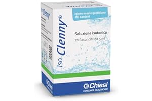 Iso Clenny Soluzione Isotonica - Adulti e Bambini – Per Instillazione – Lavaggio, Idratazione e Eliminazione delle Secrezioni Nasali Eccessive – Igiene Nasale Quotidiana – 20 Flaconcini Monouso da 5ml