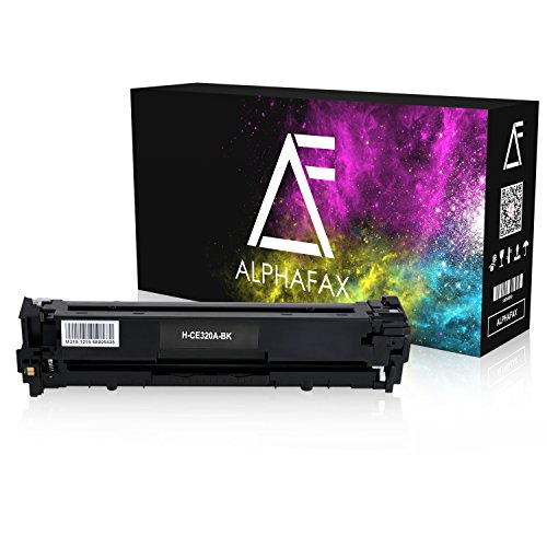 Alphafax Toner kompatibel zu HP CE320A für HP LaserJet CP1525nw, CP1526nw, CM1400 Series, CM1410 Series, CP1500 Series, CP1520 Series - Schwarz 2.200 Seiten