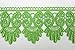 Produktbild Altotux 3 Bright Lime Green Embroidered Floral Scalloped Venice Lace Trim Victorian Guipure Sewing Supplies By Yard (UB052) by Altotux