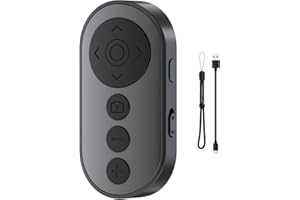 VYVIYON Kabelloser Kamera-Fernauslöser mit Zoom & Foto/Video-Steuerung – Bluetooth-Remote für TikTok-Scrolling, E-Book-Seitenwender & Vlogging – Wiederaufladbar – Kompatibel mit iOS & Android