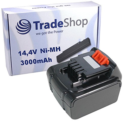Hochleistungs Li-Ion Akku, 14,4V / 3000mAh ersetzt Black&Decker BL1114 BL1314 BL1514 LB16 für LDX116C LDX120C LDX120SB LGC120 LMT16SB-2 LST220 MFL143K EPL148 SSL20SB SSL20SB-2