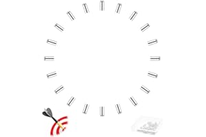 HEDMON 20 PCS Dart Flights Protector Aluminum, Petits protecteurs de fléchettes, Dart léger Wing Savers Corrector Fixed 90 Grad, Fléchettes Accessoires pour la compétition Dart Protection-d'argent