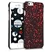 Produktbild kwmobile Hülle für Apple iPhone 6/6S - Backcover Case Handy Schutzhülle Kunststoff - Hardcase Cover Sprenkel Design Rot Schwarz
