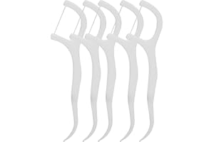 ZJCHAO 500 sztuk jednorazowej nici dentystycznej, przenośnych nici dentystycznych, nici dentystycznej, nici dentystycznej do usuwania przebarwień zębów