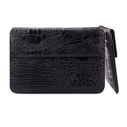 Apple iPad Air 2 Case | Samsung Galaxy Tab S3 und S2 9.7 Tasche | passend für 8.0 bis 10.1 Zoll Tablets | Croc Optik schwarz | iCues Piquante Etui | weitere Leder-Imitat – und Farbvarianten verfügbar | universelle Schutz-Hülle mit Geschenk-Box - 5
