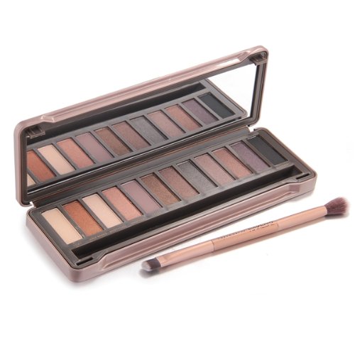 OKO Lidschatten Palette 12 Farben Makeup Lidschatten Eyeshadow Set Kosmetik +Pinsel - 3