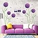 Produktbild zbinbin Wandaufkleber Lila Blume Ball Mode Romantische Schlafzimmer Wohnzimmer PVC Abnehmbare Dekorative Wasserdichte Dekorative Wandaufkleber 166X156 cm