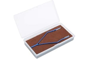 DAUERHAFT Pęseta sprężynowa, pęseta w kształcie litery V Niebieska Praktyczna, dla zegarmistrzów i pracowników zajmujących się naprawami zegarków…