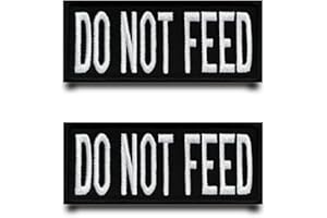 TUYATEZHI 2 Stück"DO NOT FEED"Lustige Flagge Patch Abnehmbare Aufnäher mit Stickereiverschluss Applikation Taktisch Militär Patch für Kleidung Taschen Abzeichen Jacke Weste Rucksäcke