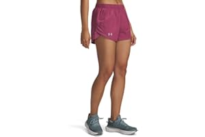Under Armour Mujeres Fly by 3In Pantalones Cortos Cortos Cortos De Running Celeste 539 - Lila