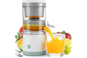 STERLINGEDGE Electric Citrus Juicer Fruit Orange Juice Machines Rechargeable Portable Lemon Squeezers with USB Cable Grapefruit, Oranges Lemon Efficient Juicing Machine for Fresh & Healthy Juices 45w