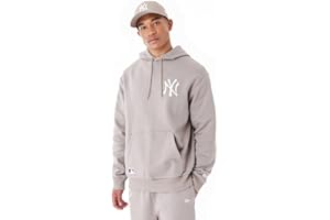 New Era Sudadera con capucha de gran tamaño New York Yankees marrón ceniza