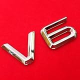 Hochwertige Verarbeitung V6 Emblem Zeichen Chrom Schriftzug Auto Aufkleber Motorhaube Kotflügel Logo 3D