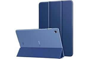 MoKo Case Fit Samsung Galaxy Tab S5e 2019, Ultra Thin Slim Shell Trifold Stand Cover with Frosted Back with Auto Wake & Sleep for Galaxy Tab S5e SM-T720/SM-T725 2019 Tablet - Navy Blue