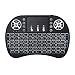 Produktbild Mini drahtlose Tastatur, Wishpower 2,4Ghz mini wireless Keyboard LED Hintergrundbeleuchtung Ergonomische tastatur mit touchpad für tastatur Smart TV, Raspberry Pi 3, PC fernbedienung (weiß)