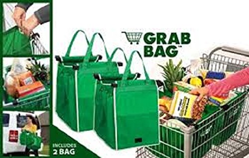 CONNECTWIDE® Grab Bag,Carry-on Shopping Grab Bags(set of 2),Non-woven Fordable Bag. Qty.1Pcs Color-Green Size:20"*18"*12" Inch RS.399 (69.00% Off) - Amazon